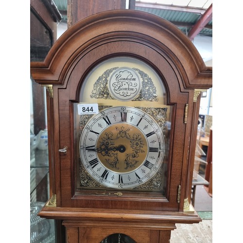 844 - Star Lot : A gorgeous high quality 20th Century Canham of London grandfather clock in a mahogany cas... 