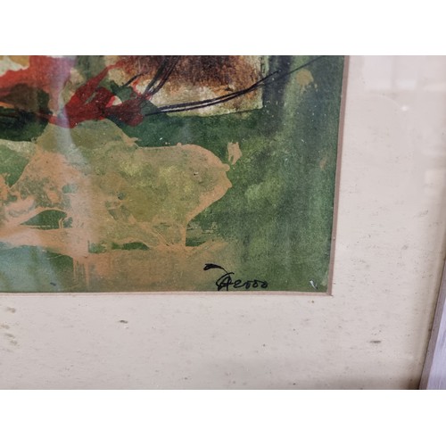 107 - Star Lot: A magnificent original Ann Dunphy (Irish, contemporary) ink and watercolour on paper paint... 