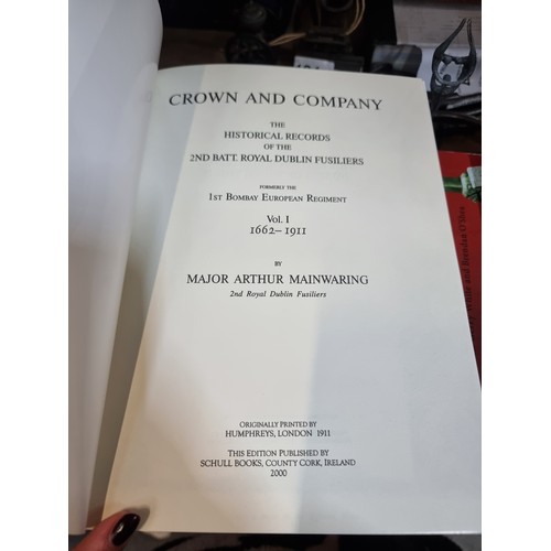 155 - A set of two hardback books titled 'Crown and Company' Volumes I and II by Colonel H.C. Wylly, C.B. ... 