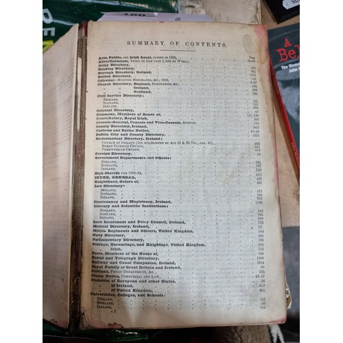 160 - A wonderful rare antique Dublin 'Thom's Official Directory' dating to 1883. A great piece of Irish h... 