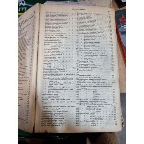 160 - A wonderful rare antique Dublin 'Thom's Official Directory' dating to 1883. A great piece of Irish h... 