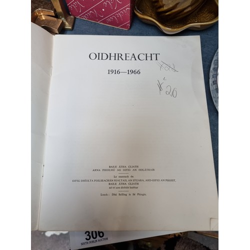 306 - A 1916-1966 commemorative Oidhreacht Irish language booklet. with English translation. Includes phot... 