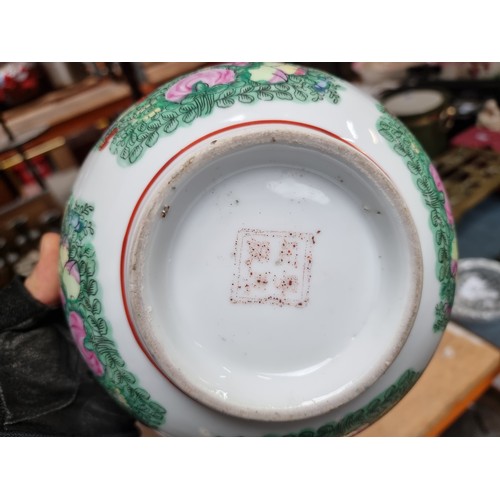 353 - Star Lot: An intricate antique Chinese famille rose bowl in very good condition.  With traditional d... 