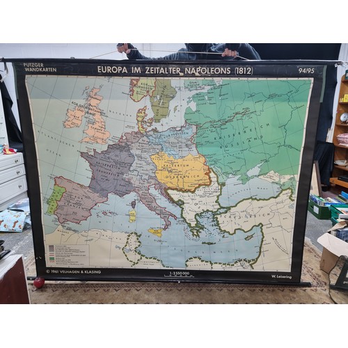 896 - Star Lot : A very large vintage map showing Europe in 1812 during the reign of Emperor Napoleon Bona... 