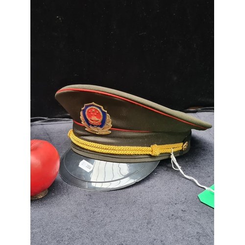 1009 - A People's Liberation Army Chinese officer's hat.