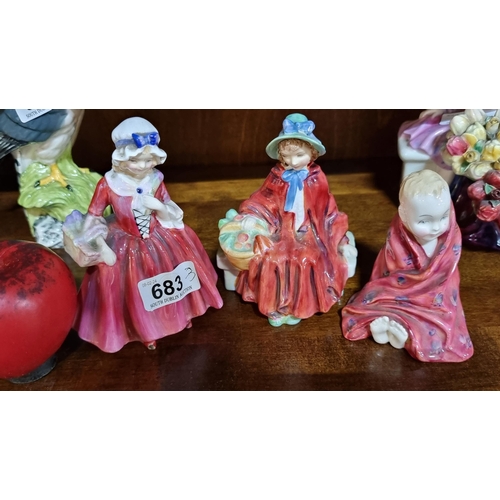 683 - Three ceramic figures by Royal Doulton including 