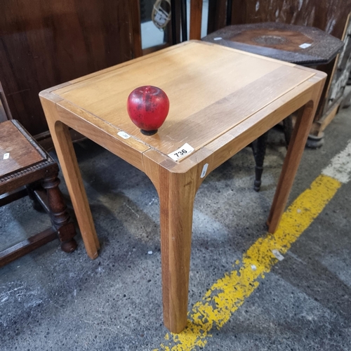 736 - A handsome vintage pine side table.