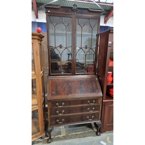 739 - A magnificent antique Victorian display dresser featuring glass fronted display cabinet to top holdi... 