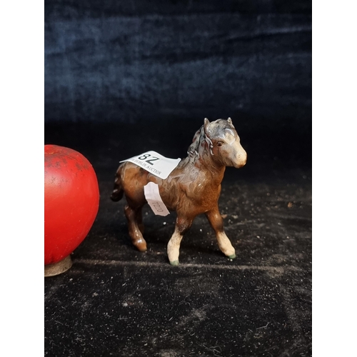 182 - A vintage Beswick shetland pony. Needs a wipe but in good order.