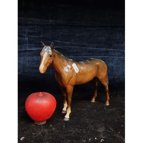 184 - A stunning large vintage Beswick bay horse. In VGC