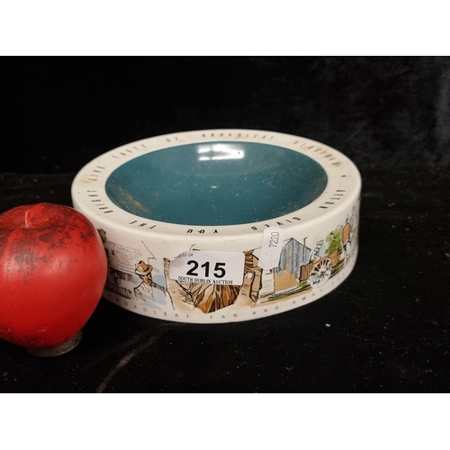 215 - A superb Afton porcelain ashtray by Arklow pottery. Fully stamped in Very good condition.