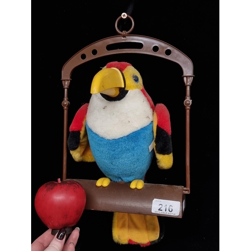 216 - A adorable retro talking toucan toy featuring animatronic voice record and playback. If you don't wa... 