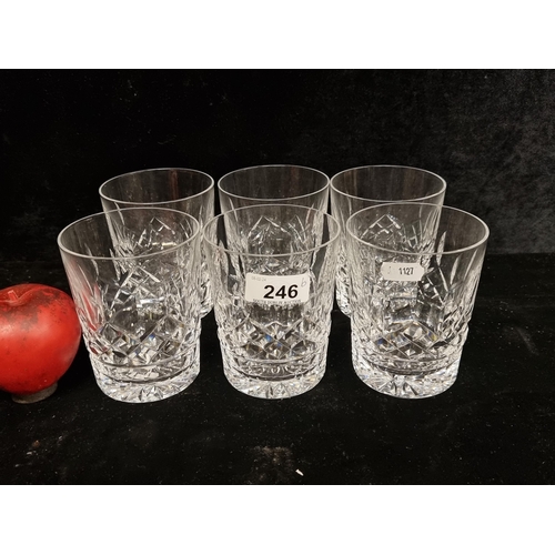 246 - Star Lot : A set of six stunning Waterford Crystal 