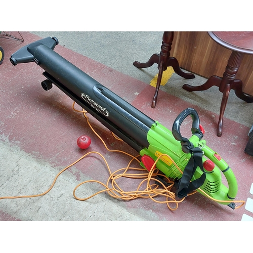 393 - A Florabest FLB 2400 electric garden leaf vacuum and blower.