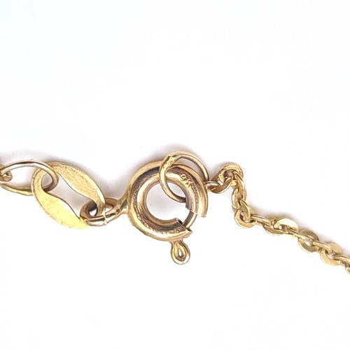 41 - A 9K gold/375 identity bracelet, panel blank, weight 1.30 grams.