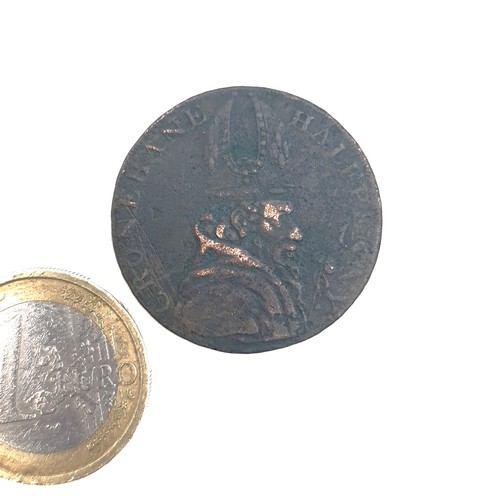 643 - An Irish C.1789 miners half penny.