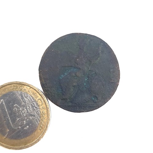 644 - A Georgian Irish half penny.