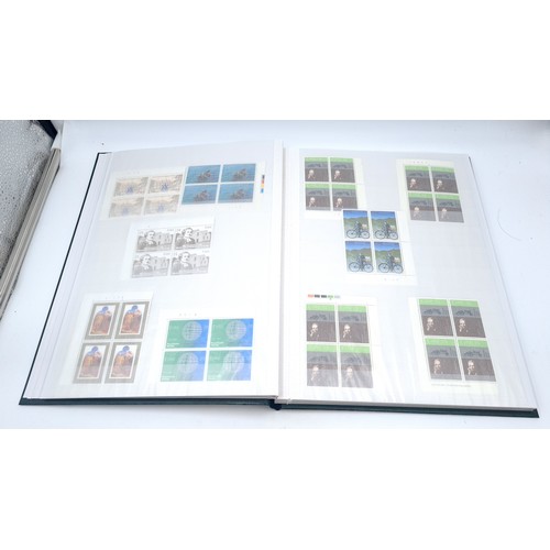 654 - A lovely collection of Irish stamps of approx. 80, colour blocks, traffic lights, inprint blocks, co... 