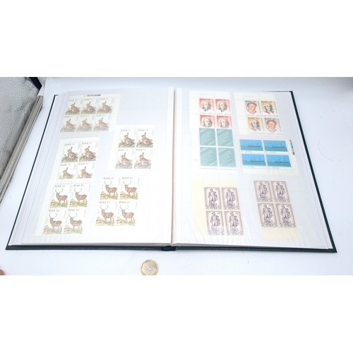 654 - A lovely collection of Irish stamps of approx. 80, colour blocks, traffic lights, inprint blocks, co... 