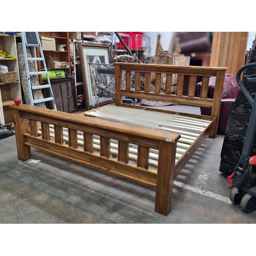 785 - Star Lot : A super large new bed. Made from hardwood. RRP €1079 Its 6 feet wide and 6'8 Long. So wou... 