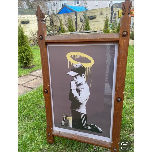 340 - A high quality print of a work originally by the street artist Banksy, titled 