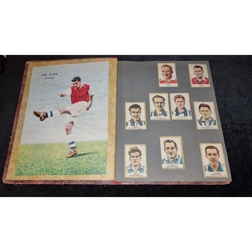 250 - A fabulous antique scrap book containing newspaper cuttings all on football including player profile... 