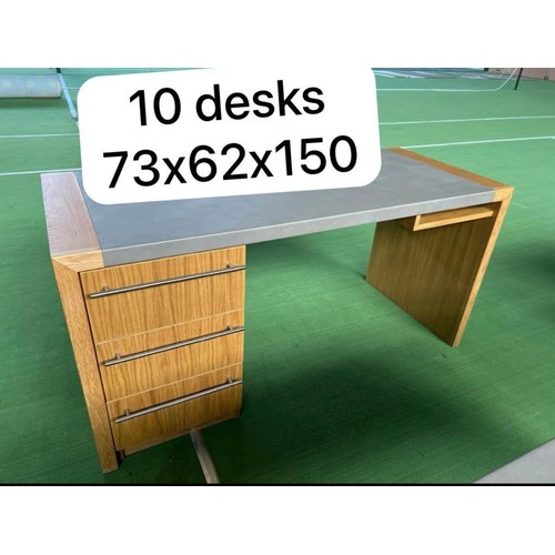 1058 - A well made commercial quality desk. Ten are available and we are selling them 1 per lot. If purchas... 