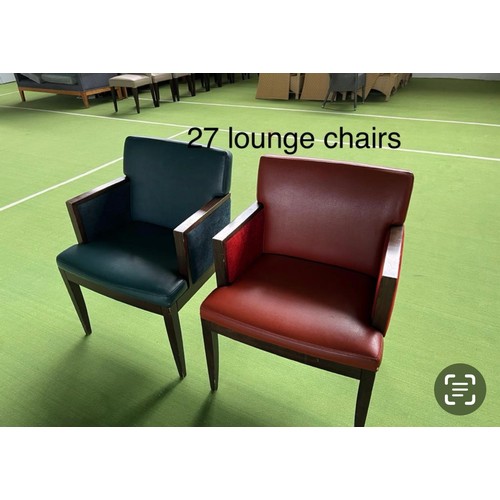 1108 - Star Lot : Twenty Seven (27), Green and Red lounge armchairs in very good condition. If purchased th... 