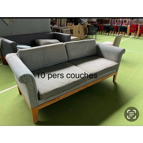 1110 - A handsome grey diamond modern 3 seater couch (10 available, 6 diamond and 4 Navy, selling them one ... 