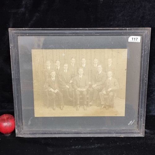 117 - A fabulous Edwardian photographic print by Pach Brothers New York. Featuring young business men. The... 