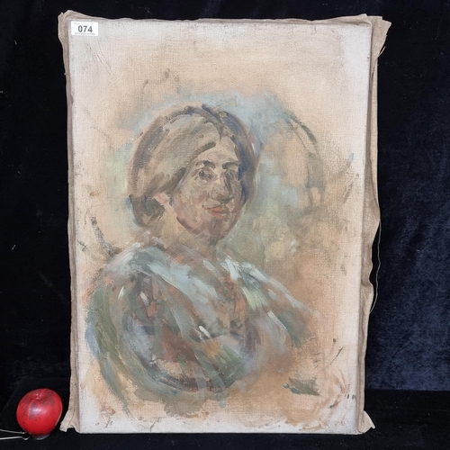 74 - Star Lot: A glorious original Stella Steyn (Irish, b.1907 - d.1987) oil on canvas painting featuring... 