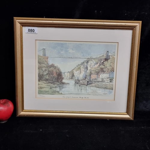 80 - A lovely limited edition (789/1900) print titled 