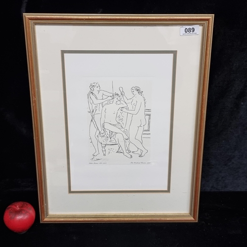 89 - A fantastic plate etching after a work originally by Pablo Picasso titled 