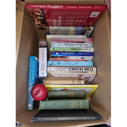 379 - A box of mixed contemporary, vintage and antique 20 hardback books of mixed interest. Includes a 190... 