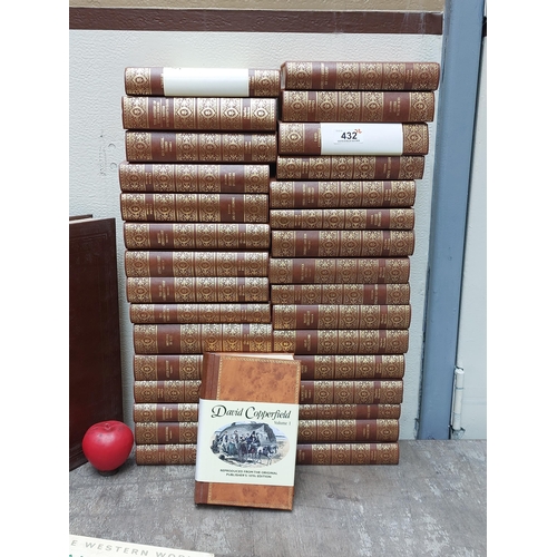 432 - A fantastic large collection of 32 hardback Charles Dickens novels.