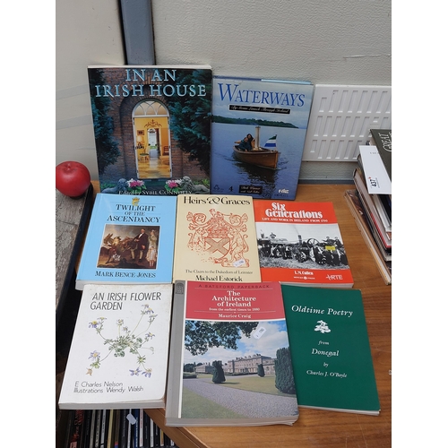 436 - A selection of eight books covering various Irish themed genres including gardening, architecture an... 