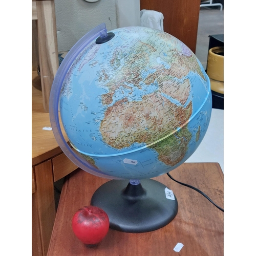 454 - An excellent example of a large contemporary light up globe.