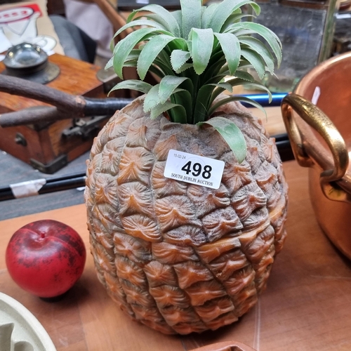 498 - A very retro 1970's pineapple ice bucket.