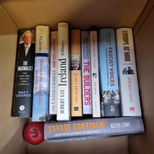 377 - A box containing 10 hardback books of mostly social and political history interest. Titles include '... 