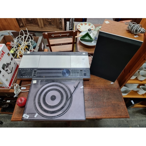 786 - Star Lot : Three items including a Danish Bang & Olufsen beogram 1600 vinyl record player, a Band An... 