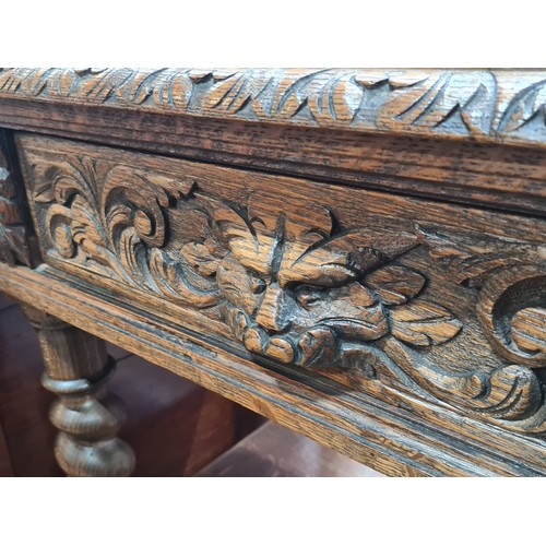 702 - Star Lot : A really stunning handcrafted Victorian sideboard / buffet boasting two pullout drawers w... 