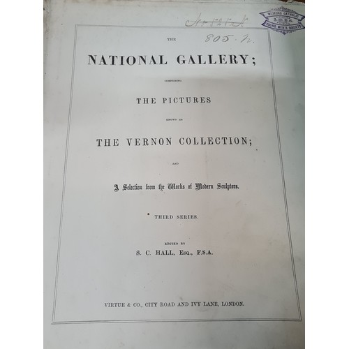 459 - Two folio books one with half leather binding titled 'The Art Journal' published in London by J.S.Vi... 