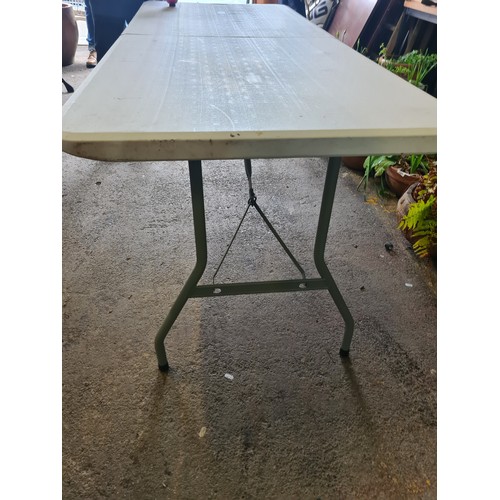 819 - A super handy fold out table with handle to top for portability. Carbon and garden party season comi... 