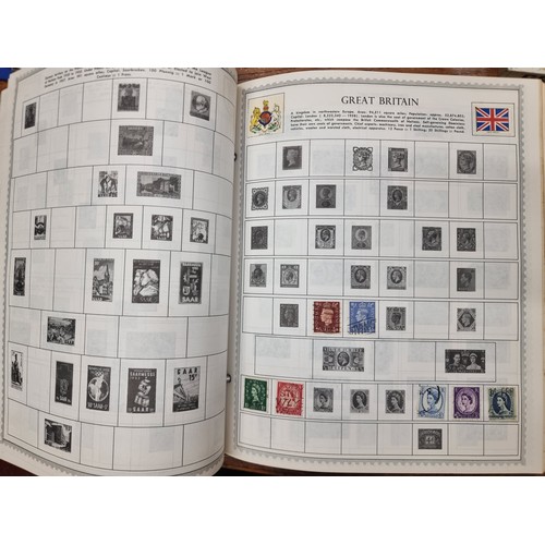 202 - A very impressive album titled 'The New World Wide pictorial Stamp Album'. Contains more than 9000 i... 