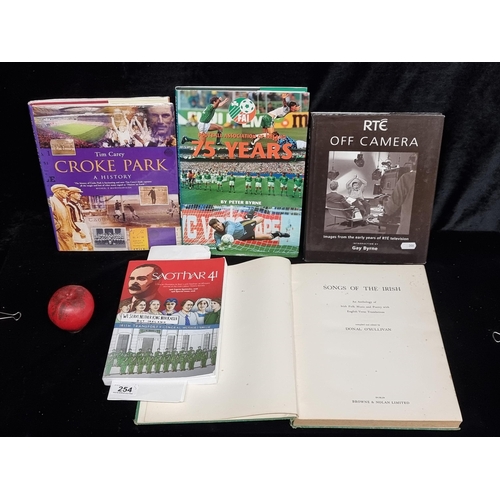 254 - Five books of Irish interest including '75 years of the FIA' and 'Croke Park, a History'.