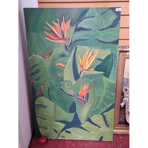 363 - A super large original acrylic on canvas painting titled 'Marfa, Texas'. Features a lush scene with ... 