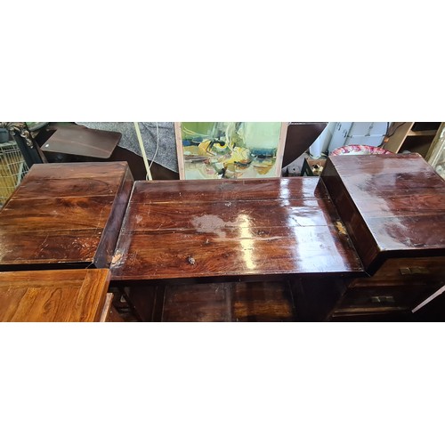 498 - Super star lot : A fabulous 3 piece home bar. With 2 hardwood bar counters to make an L shape and a ... 