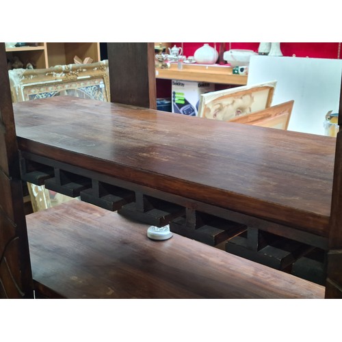 498 - Super star lot : A fabulous 3 piece home bar. With 2 hardwood bar counters to make an L shape and a ... 