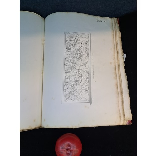 166 - An incredible antique folio hardback book containing 60 plates of Charles Joseph Hullmandel lithogra... 