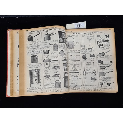 231 - A fantastic and highly interesting large Army & Navy Stores Limited, General Price List 1935-36.